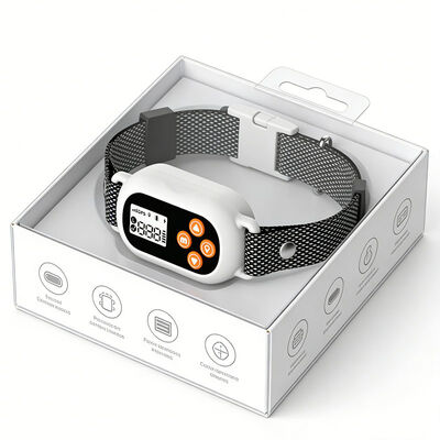 Humane Dog Bark Collar Rechargeable Waterproof Adjustable Training Collar with Safety Protection