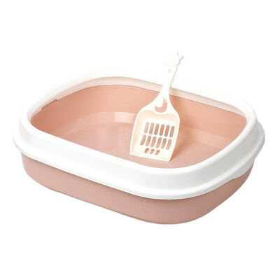 Wholesale Extra Large Cat Litter Box, Durable Anti-Spill Low Entry Pet Litter Pan with Scoop